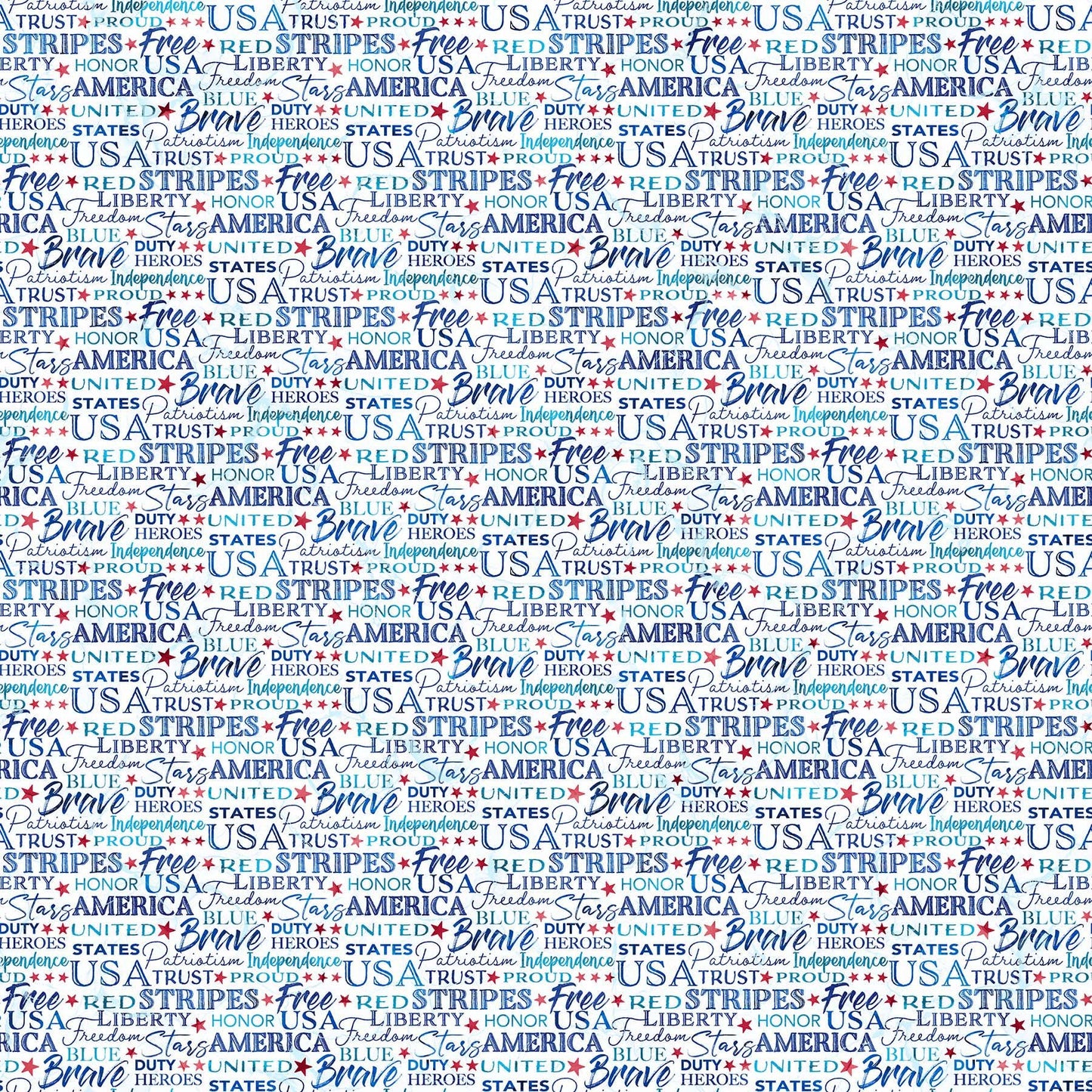 Patriot - White Multi Inspiration Words - #25544-10