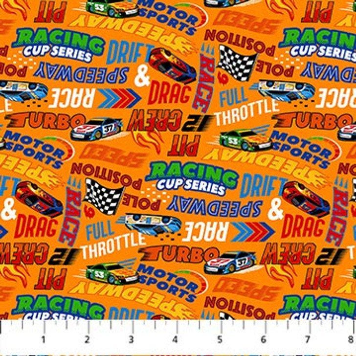 LAST CHANCE - Turbo Speed - Racing Words- (1yd & 14 inches)