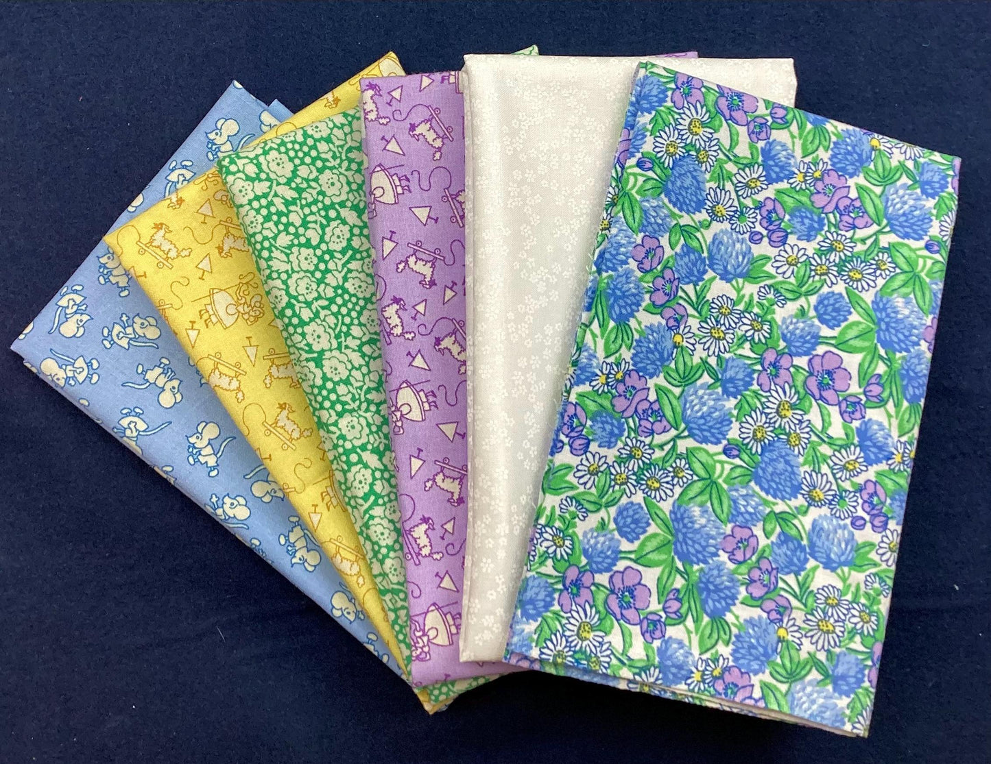 Mystery Five-0 6 Fat Qtr Bundles -Join the FREE Mystery Five-0 Facebook Mystery quilt