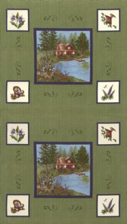 Lady Slipper Lodge - 27" Panel - #6532-58