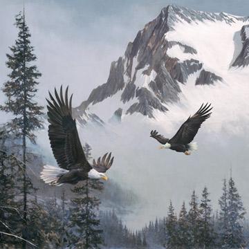 When Eagles Soar - 36" Panel - #23039
