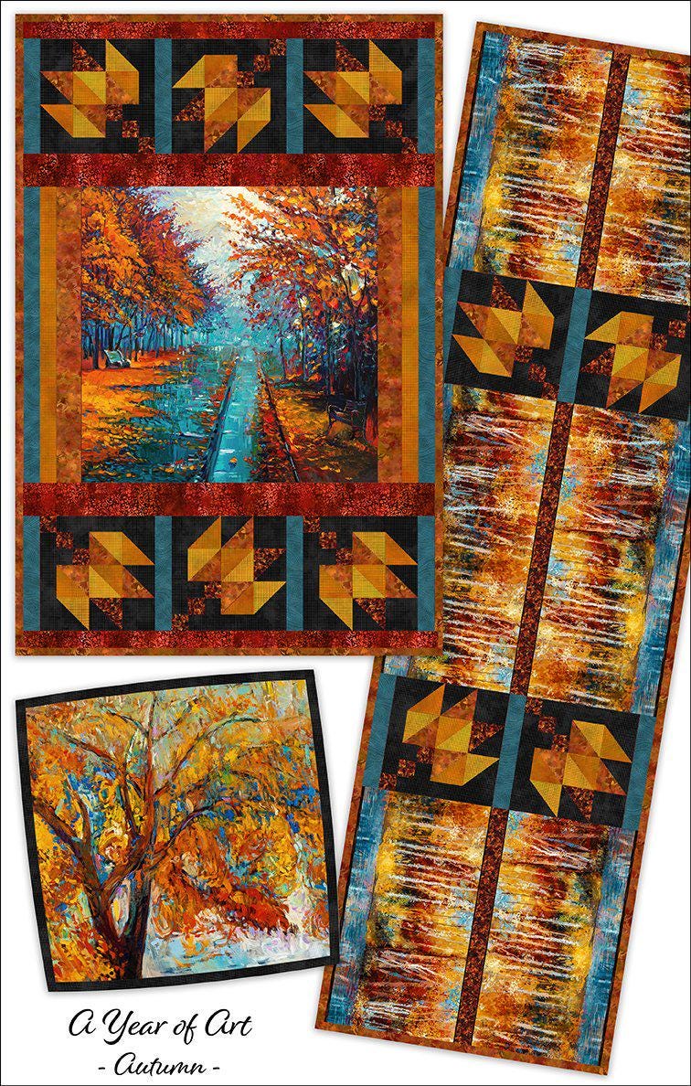 LAST CHANCE - A Year of Art - Autumn - 10.5" Repeat Border - #31YOA1 - (25 inches)