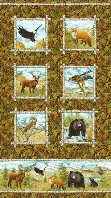 Mountain Springs - 24" Flannel Panel - #22554-76