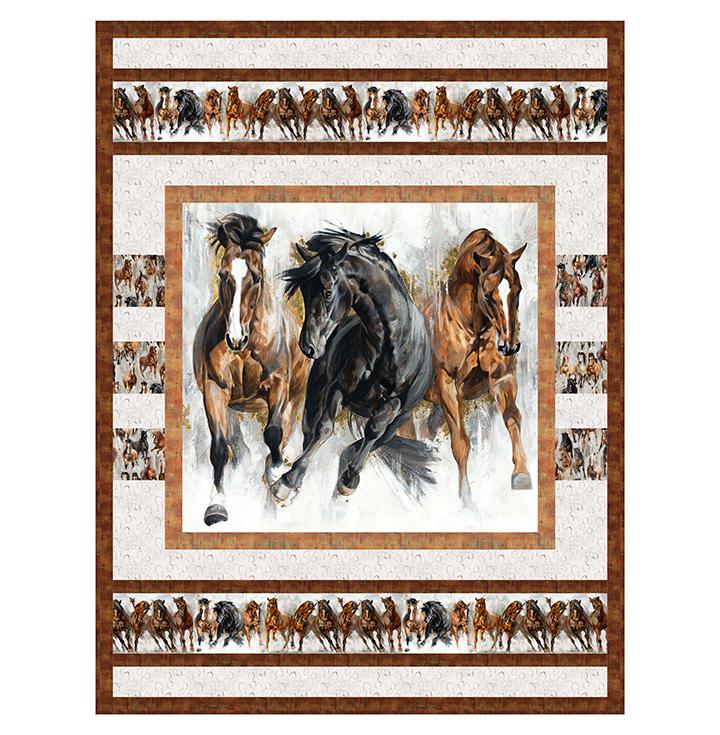 LAST CHANCE - Stallion - Repeat Border Stripe - #26811-92 - (12 inches)