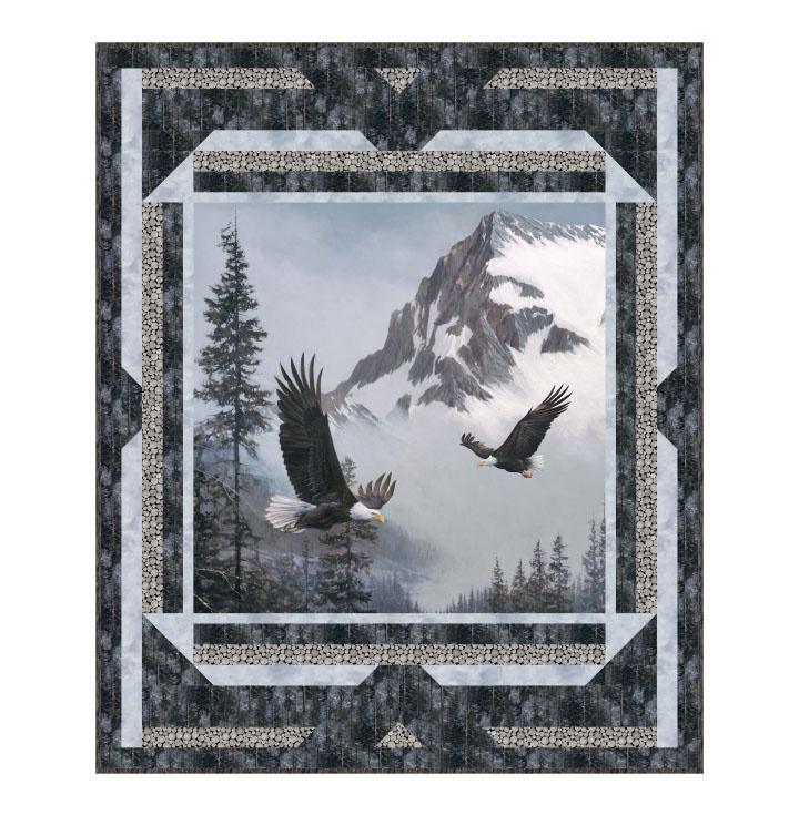 When Eagles Soar - 36" Panel - #23039