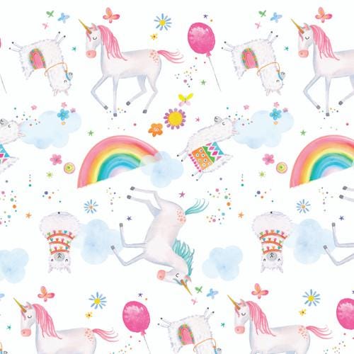 Comfy Flannel - Unicorns & Llamas - #0975-21