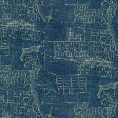 Tim Holtz Blue Palette Collection - Map #283