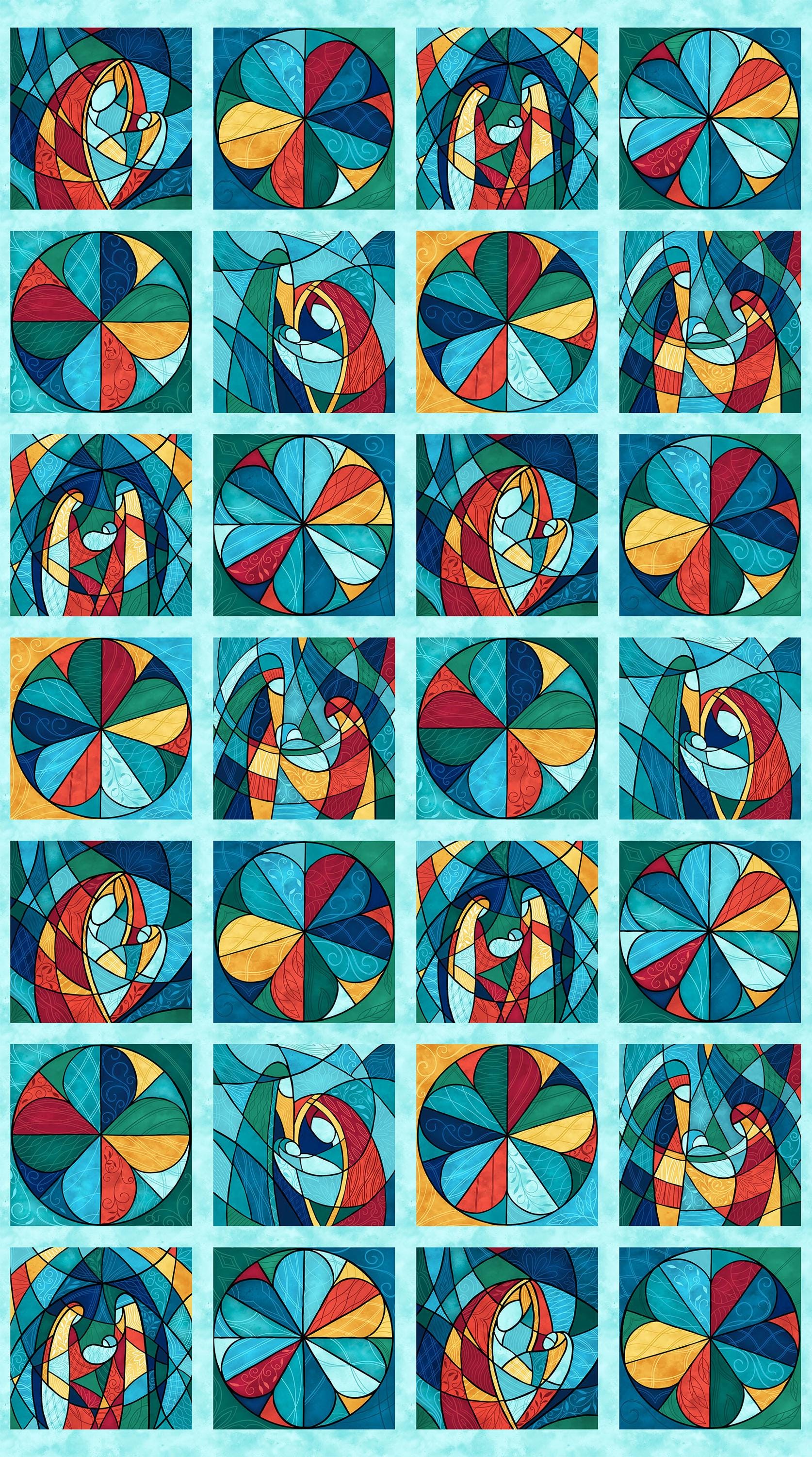 Nativity - 12" Block Repeat (2 Rows) - #28222-64