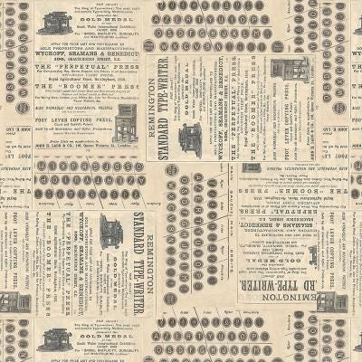 Tim Holtz Neutral Palette Collection - Typewriter #254