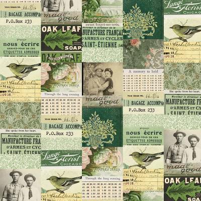 Tim Holtz Green Palette Collection - Collage #260