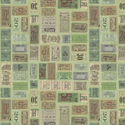 Tim Holtz Green Palette Collection - Tickets #262