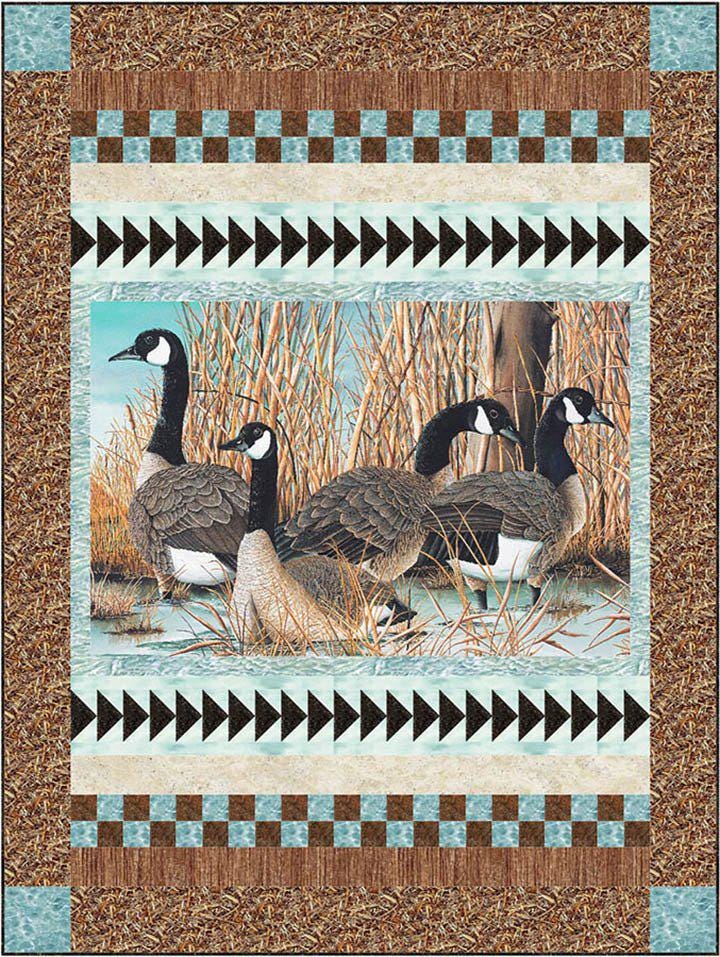 Canada Goose - 42" x 28" Panel - and/or select from 2 patterns - #21824-42