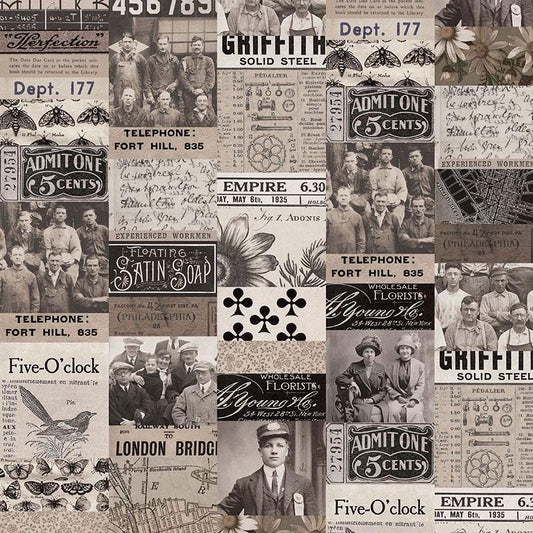 Tim Holtz Charcoal Palette Collection - Collage #310