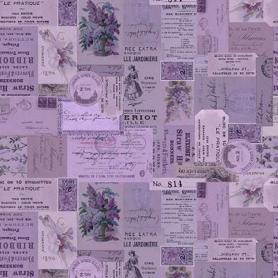 Tim Holtz Purple Palette Collection - Ephemera #305