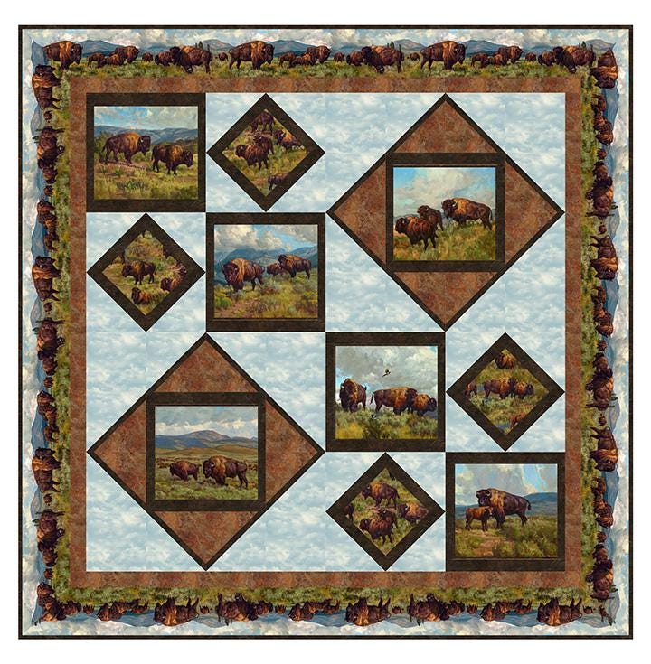 Home on the Range - 27" Repeat Blocks - #25550-37