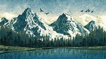 Mountain Wilderness - 42" x 24" Panel - #39378