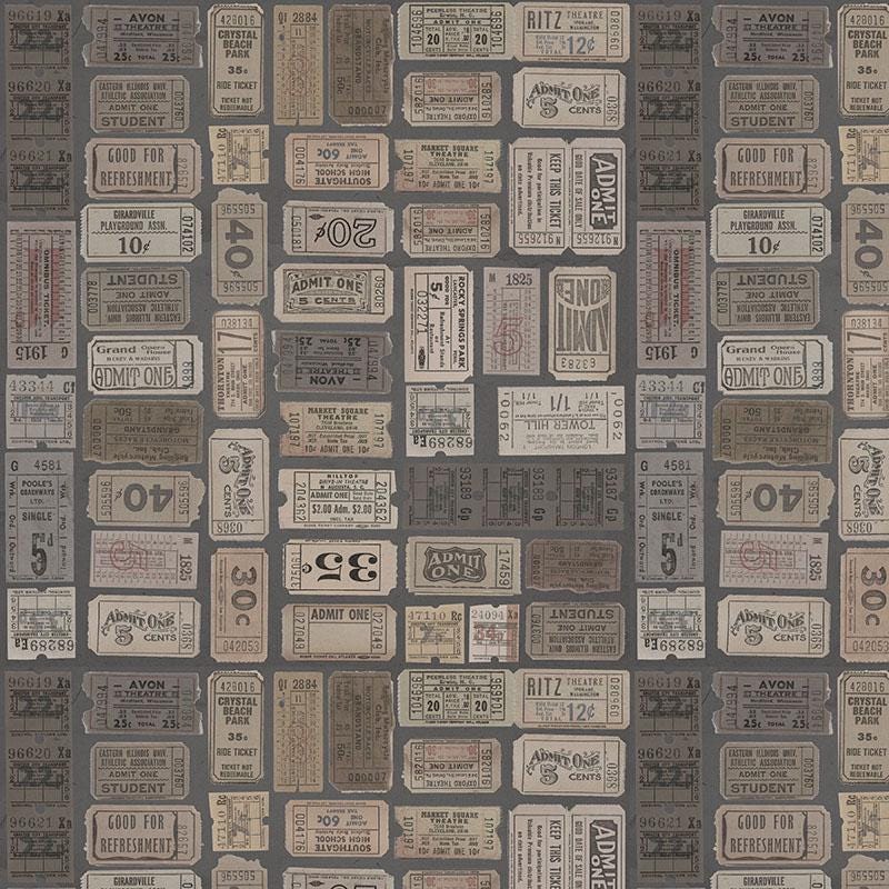 Tim Holtz Charcoal Palette Collection - Tickets #312