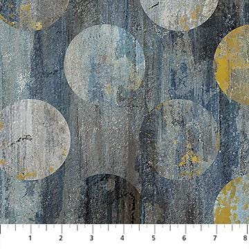 LAST CHANCE - Pedigree - Charcoal Multi Big Dots - #28027-98 - (1 yd & 2")