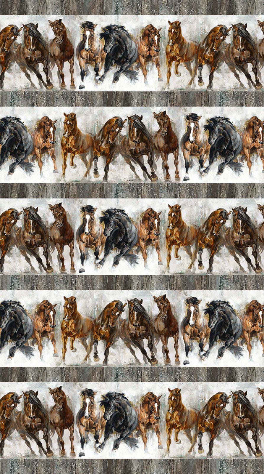 LAST CHANCE - Stallion - Repeat Border Stripe - #26811-92 - (12 inches)