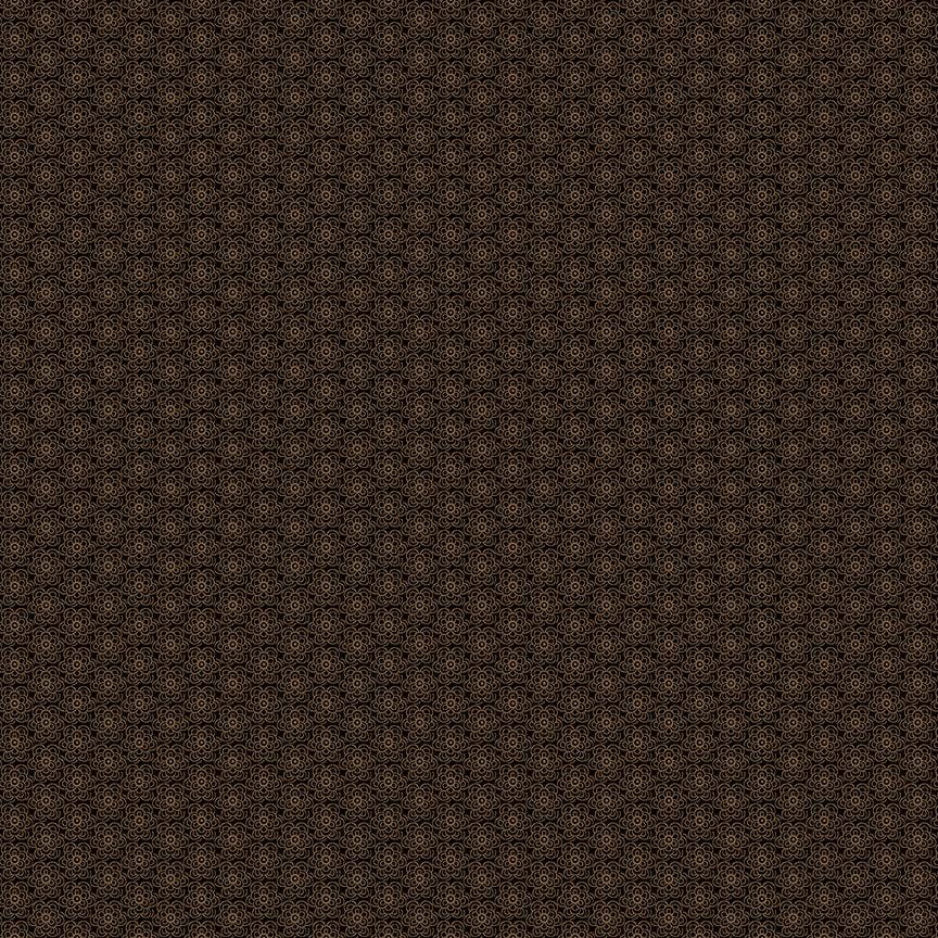 Autumn Spice - Black/Brown Floral Buttons - #3082-98