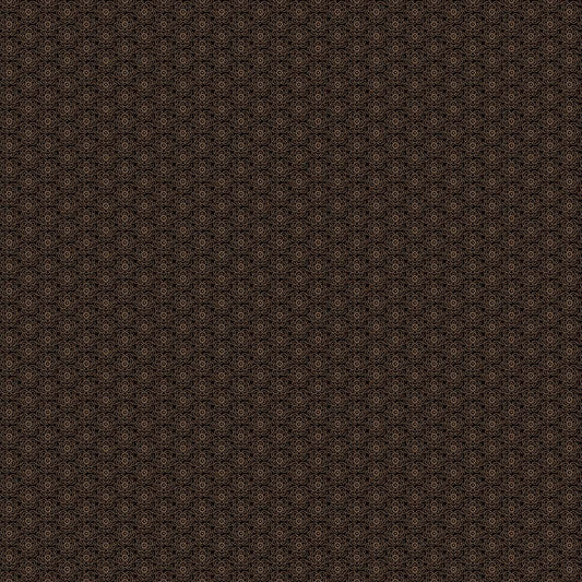 Autumn Spice - Black/Brown Floral Buttons - #3082-98