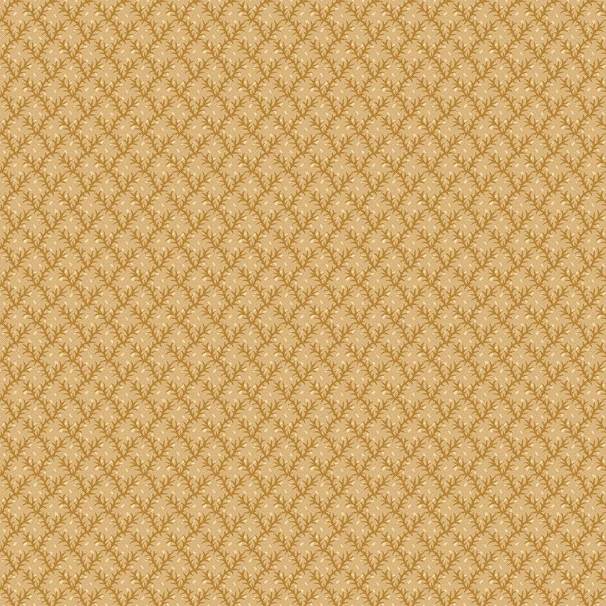 Autumn Spice - Golden Floral Bud Trellis - #3079-33