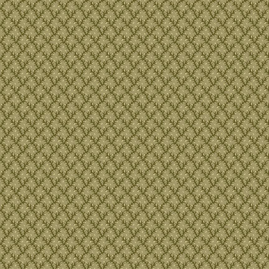 Autumn Spice - Green Floral Bud Trellis - #3079-66