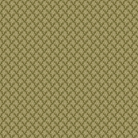Autumn Spice - Green Floral Bud Trellis - #3079-66
