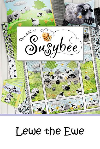 SusyBee "Lewe the Ewe" - Light Blue Sheep Allover - #20230A-710