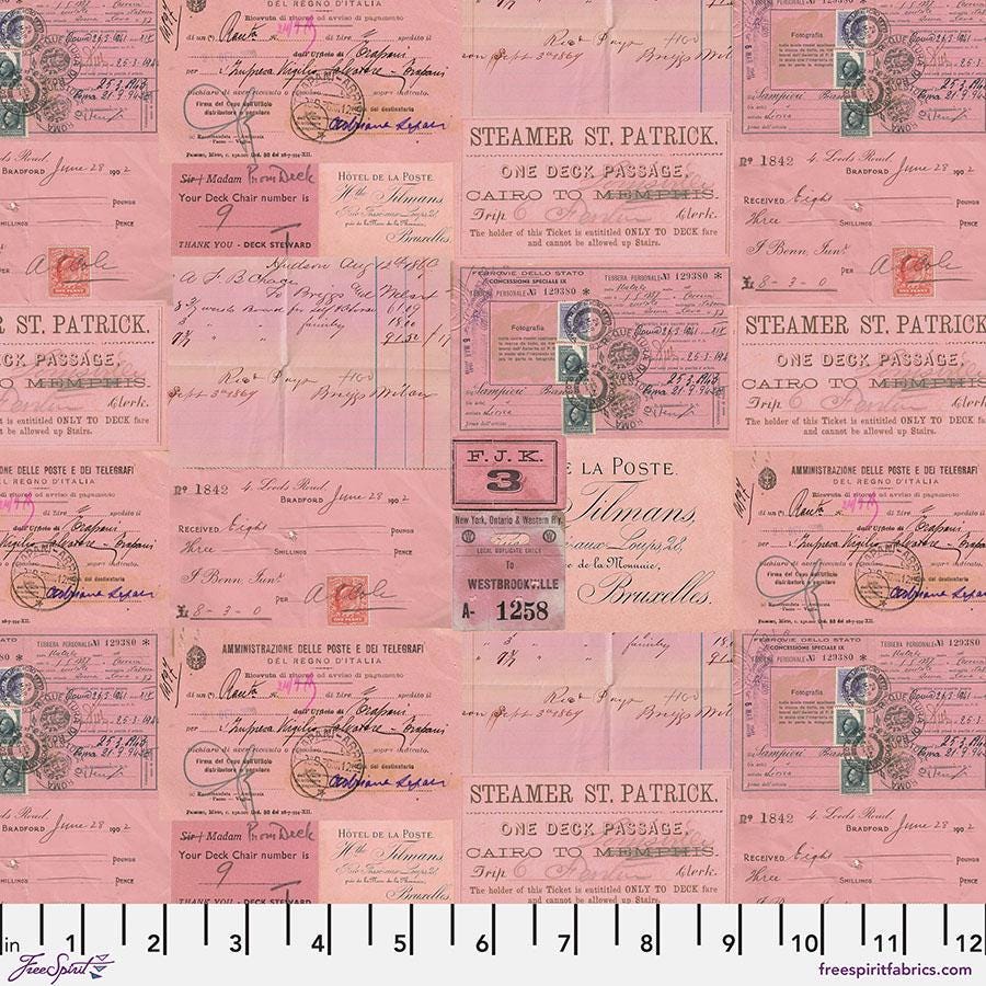 Tim Holtz Pink Palette Collection - Ephemera #215
