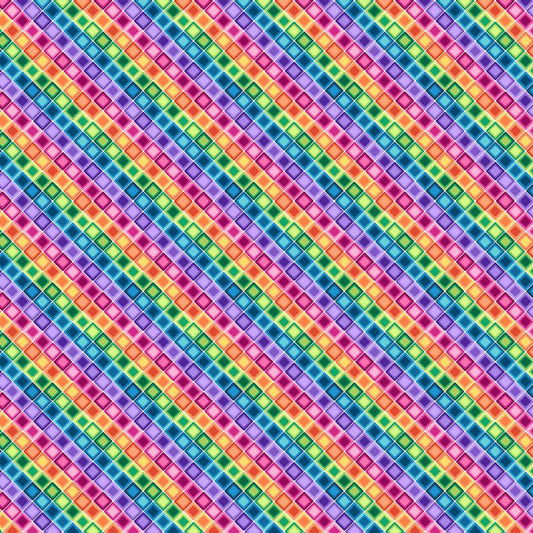 Pocketful of Sunshine - Purple Mini Squares - #2417-55