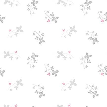 Lower The Volume - White Floral - #1938-1
