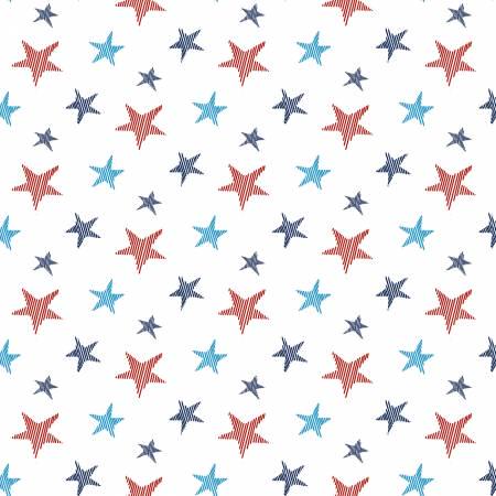 Liberty for All - Tossed Small Stars Multi - #650-07