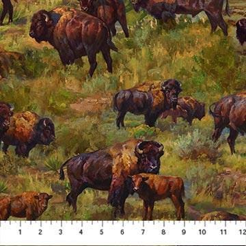 LAST CHANCE - Home on the Range Buffalo Scenic - #25552-78 - (16 inches)