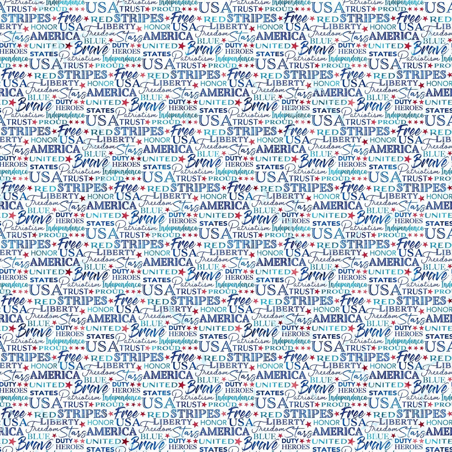Patriot - White Multi Inspiration Words - #25544-10