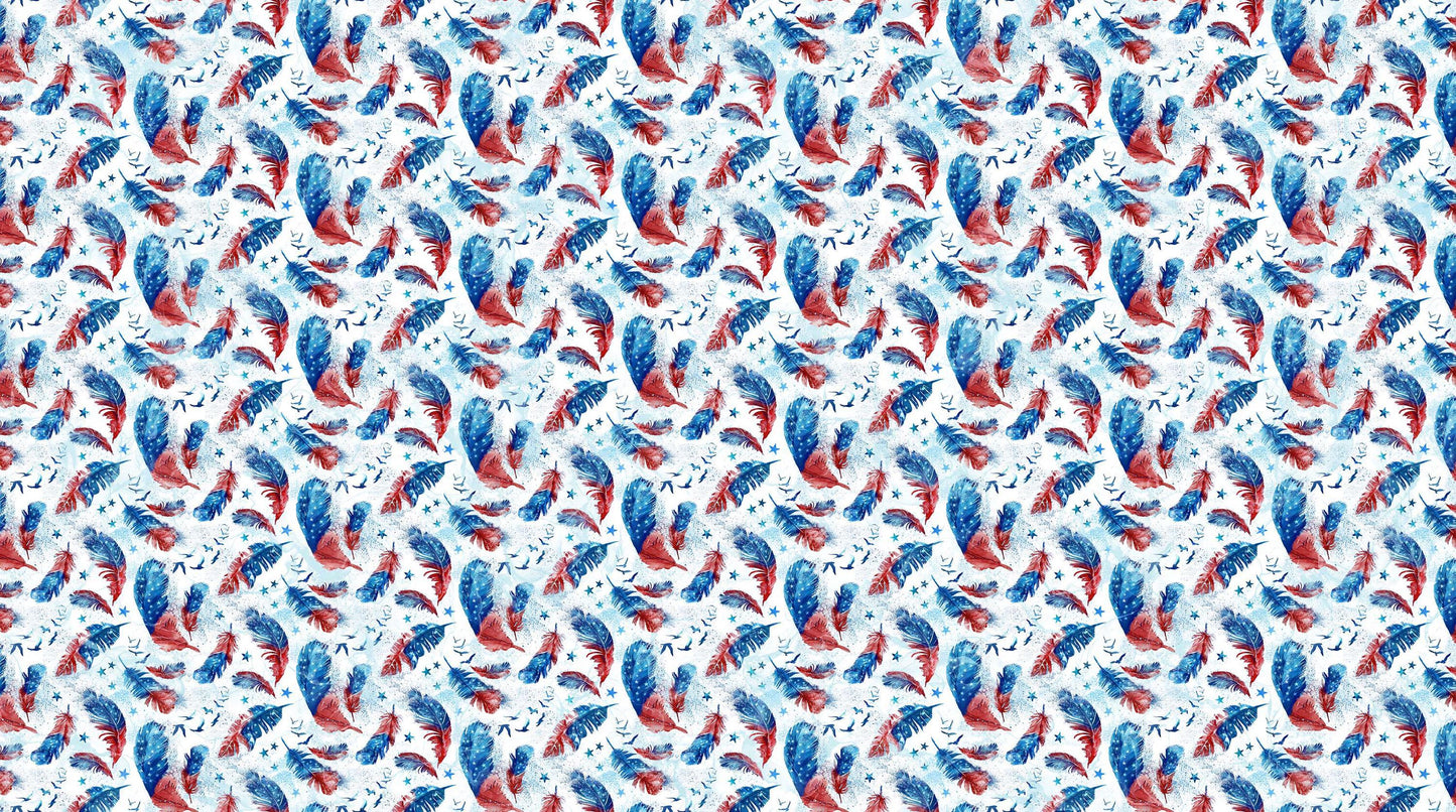 Patriot - White Multi Feather Toss - #25540-10