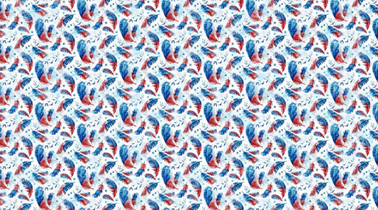 Patriot - White Multi Feather Toss - #25540-10