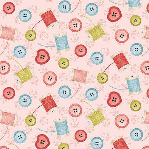 Love You Sew - Tossed Spools & Buttons - #6621-28