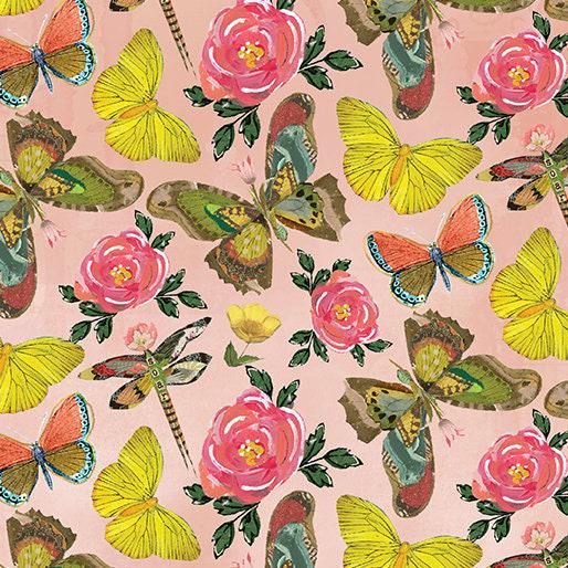 A Heart Led Life - Butterfly Toss Pink - #18146-21