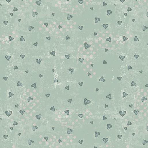 A Heart Led Life - Tonal Hearts Turquoise - 15183