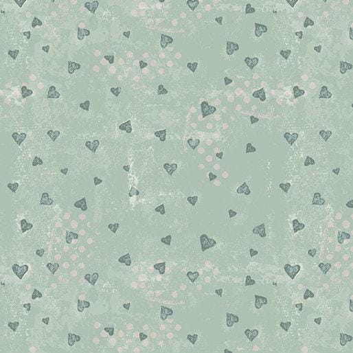 A Heart Led Life - Tonal Hearts Turquoise - 15183
