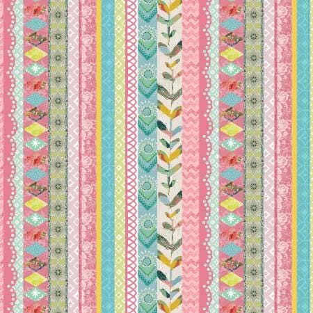A Heart Led Life - Lace Stripe Multi - #18142-99