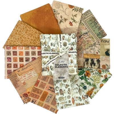 Tim Holtz Orange Palette Collection - Fat Qtr Bundle of 10 and/or Villa Rosa "Southern Peach"