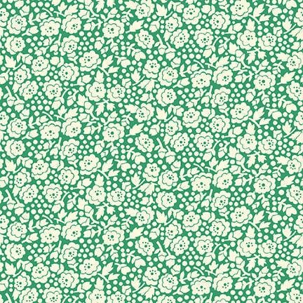 Nana Mae V - Green Small Monotone Roses - #9689-66