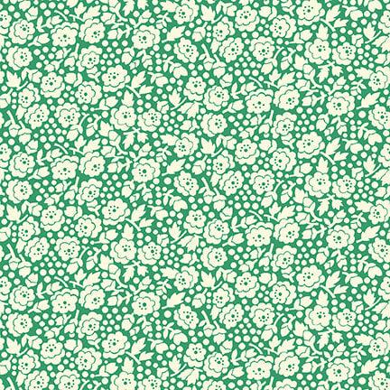 Nana Mae V - Green Small Monotone Roses - #9689-66