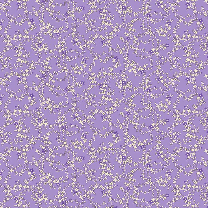 Nana Mae V - Lavender Tiny Chain of Daisies - #9690-55