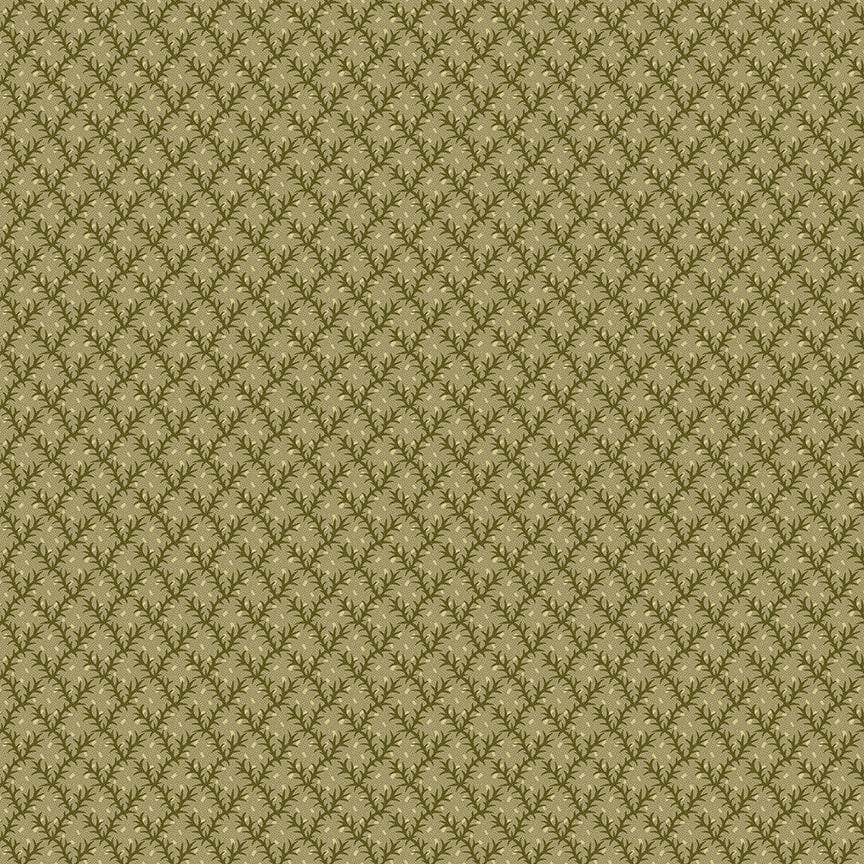 Autumn Spice - Green Floral Bud Trellis - #3079-66
