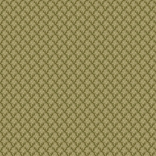 Autumn Spice - Green Floral Bud Trellis - #3079-66