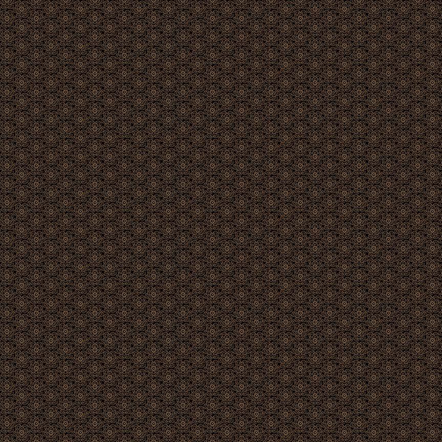 Autumn Spice - Black/Brown Floral Buttons - #3082-98