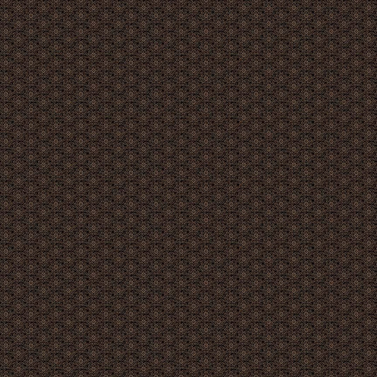 Autumn Spice - Black/Brown Floral Buttons - #3082-98